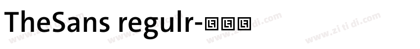 TheSans regulr字体转换